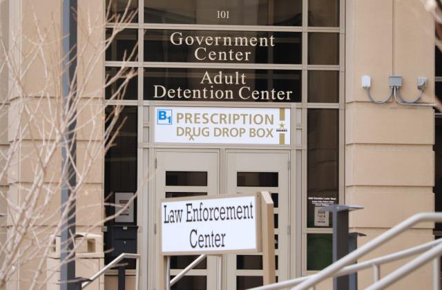 Entrance of Olmsted County Adult Detention Center 