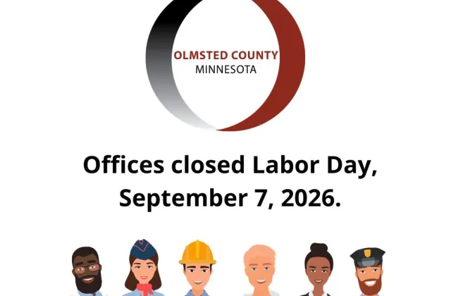 Olmsted County offices closed Monday, September 7, 2026