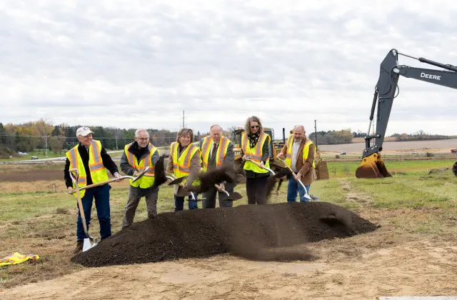 Olmsted County celebrates groundbreaking of CSAH 44 and TH 14 interchange project 