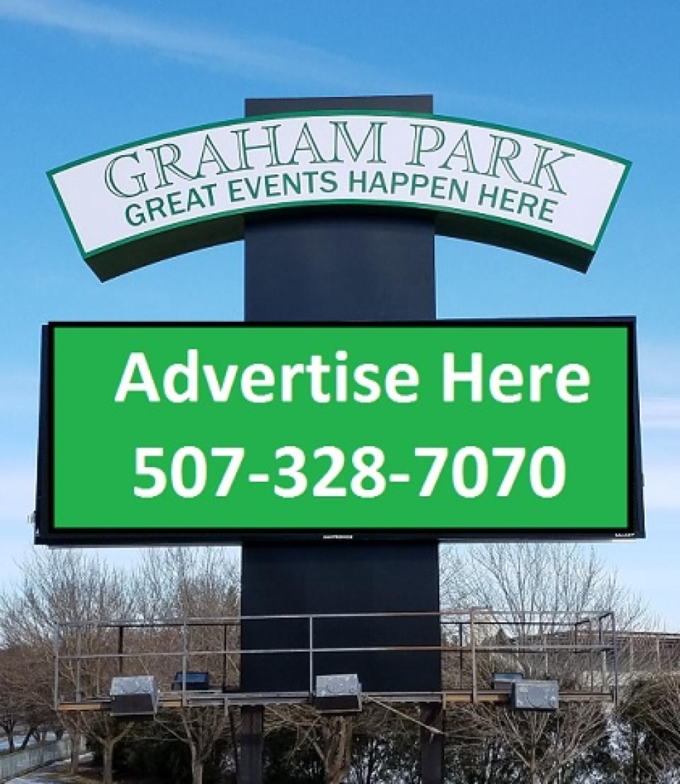 Advertisement board at Graham Park
