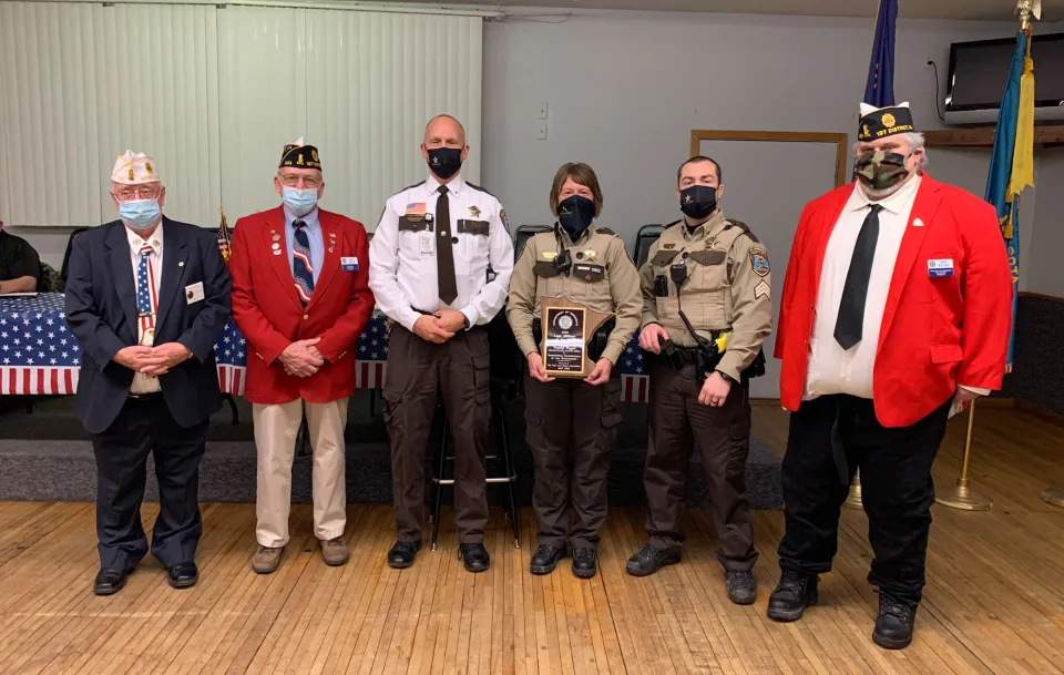 Group Photo with American Legion at Deputy Pagel's Award Ceremony