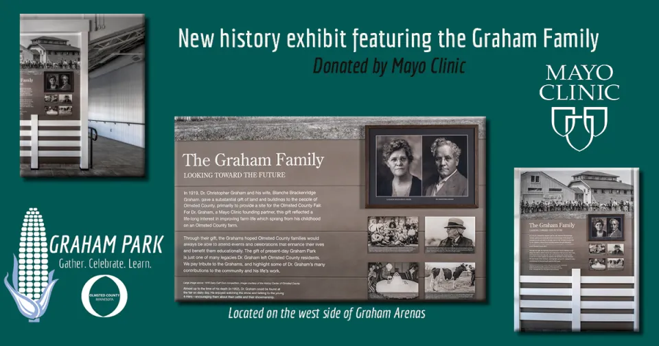 graphic of history installation at Graham Park