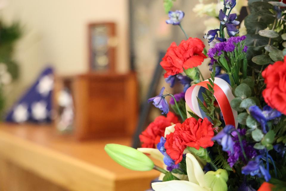 Flowers at Mark Anderson's Visitation