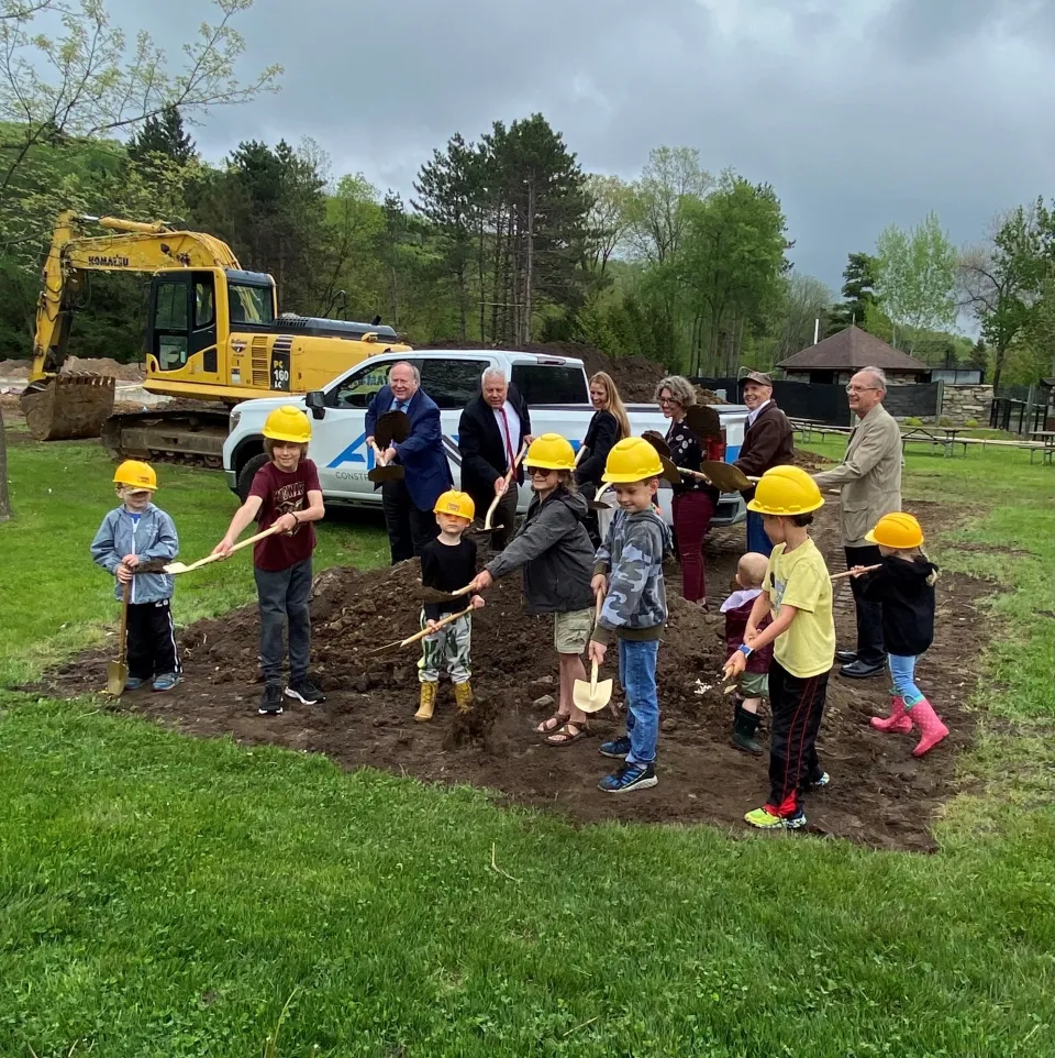 Olmsted County breaks ground on new nature center at Oxbow Park