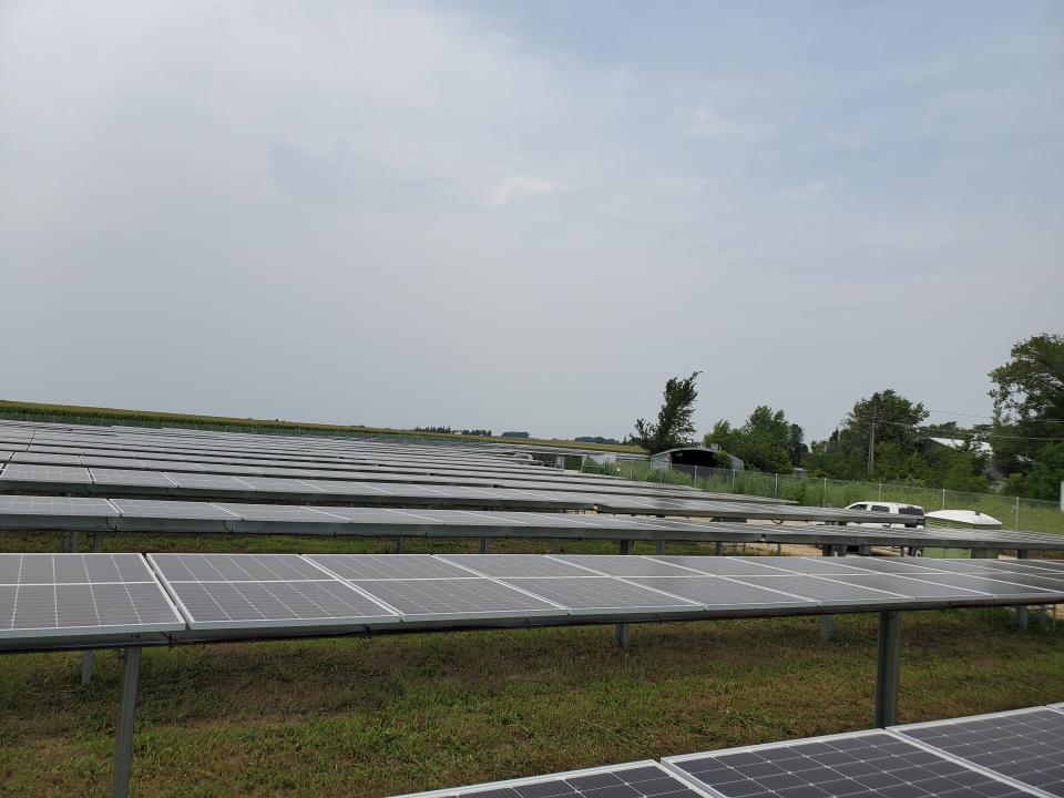 Image of the Haverhill Township Solar Array