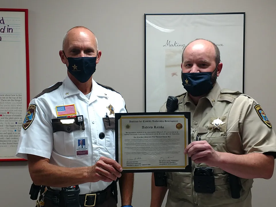 Sheriff Torgerson and Detention Services Corporal Andy Reinke