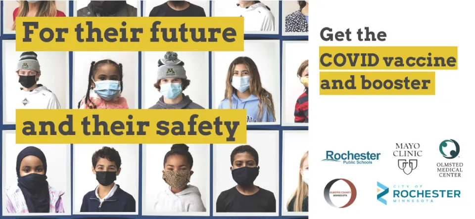 For their future and their safety. Get the COVID vaccine and booster