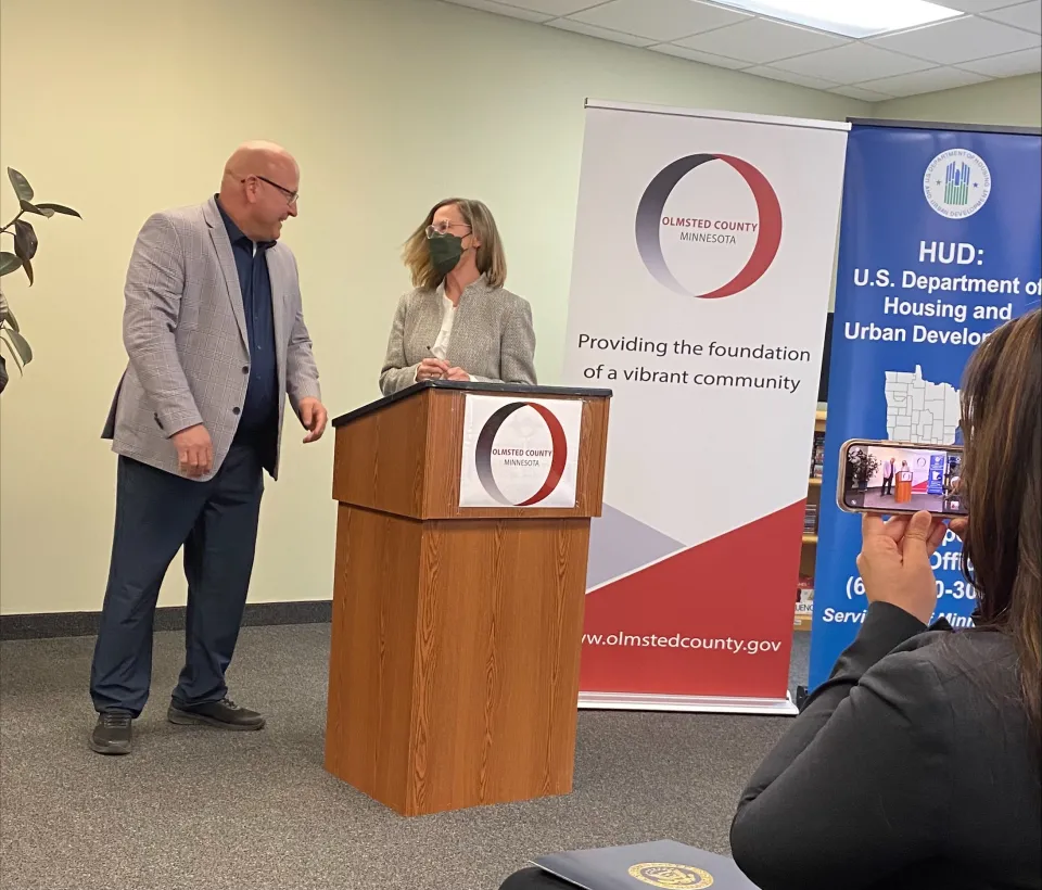 Olmsted County and the City of Rochester commit to federal housing solutions effort, House America