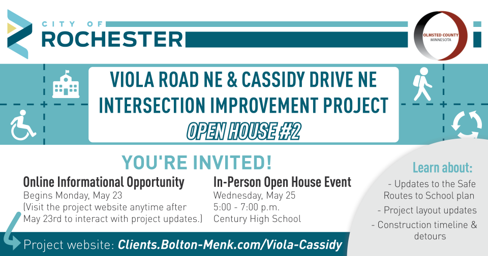 You're invited! Viola Road and Cassidy Drive NE Intersection Improvement Project open house