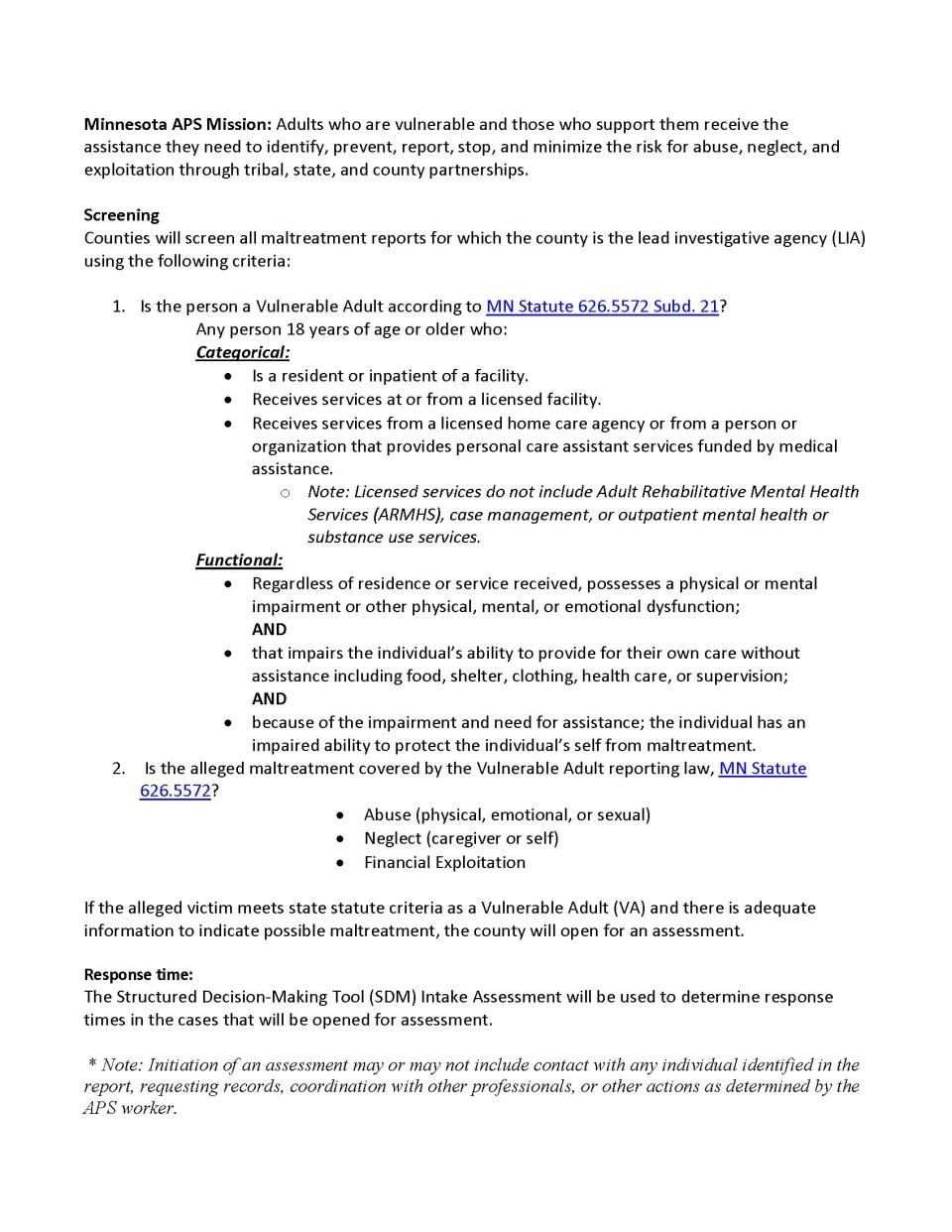 Olmsted County Prioritization guidelines Page 2
