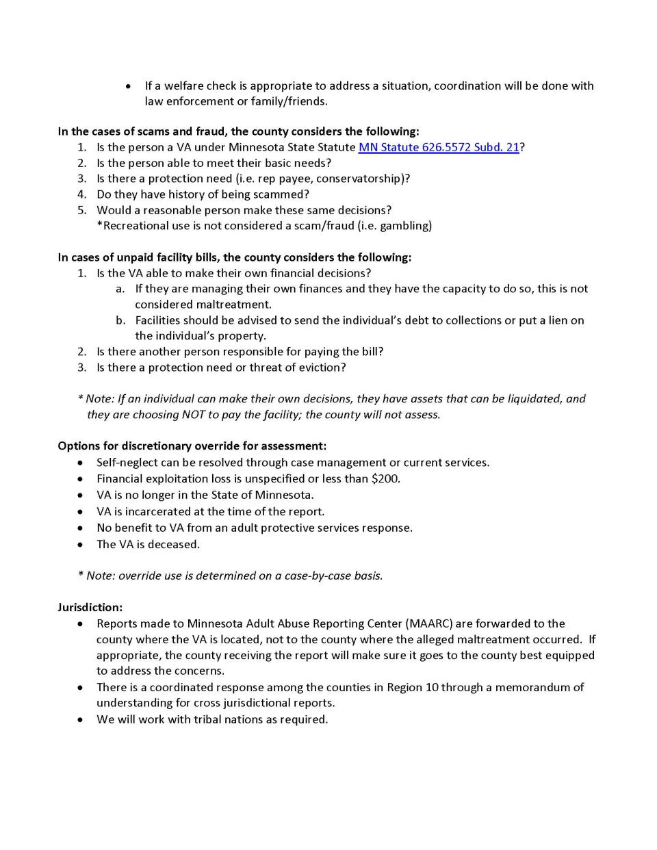 Olmsted County Prioritization guidelines Page 4