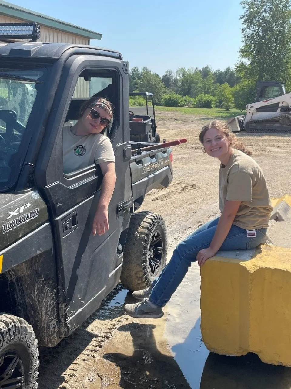 CW Seasonal Staff Keylee Hoffstatter and Julia Ideker
