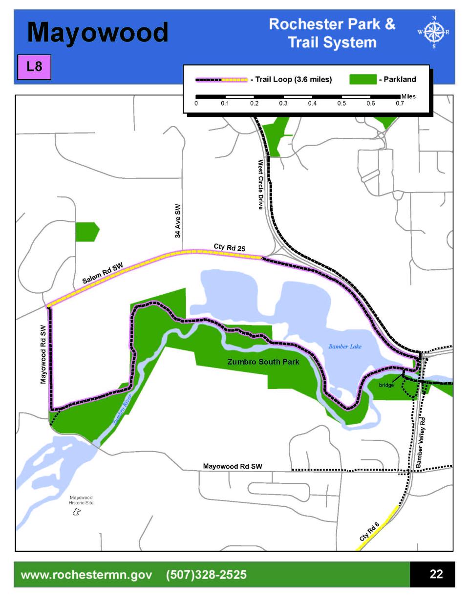 Mayowood Trail System Map - City of Rochester