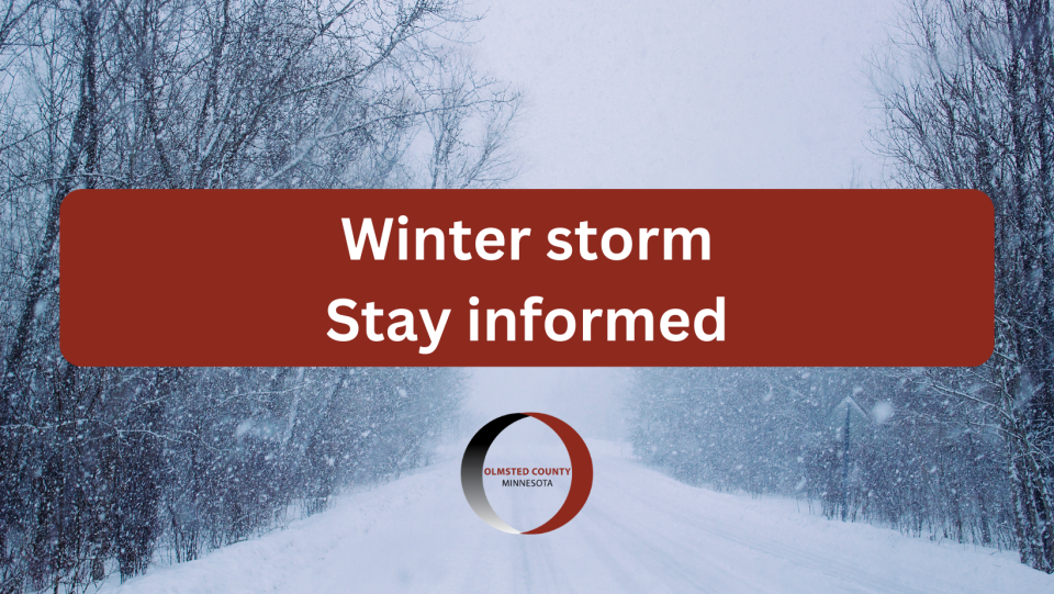 Stay informed about the winter storm