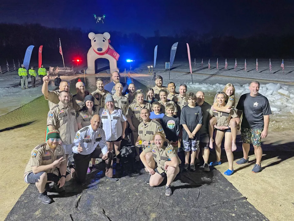 Sheriff's Office team at polar plunge