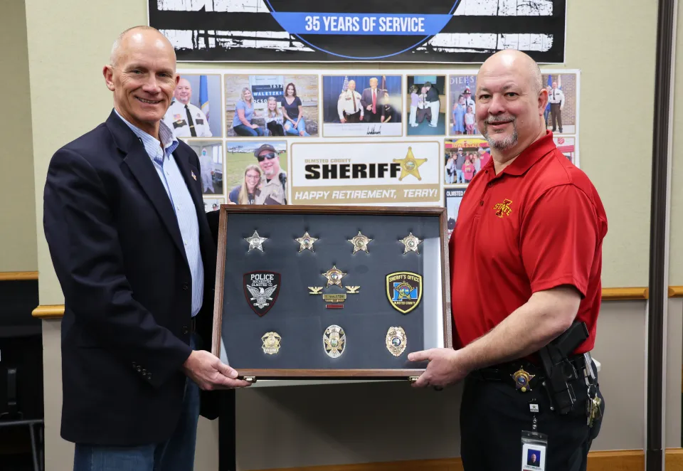 Sheriff Torgerson and Terry Waletzki