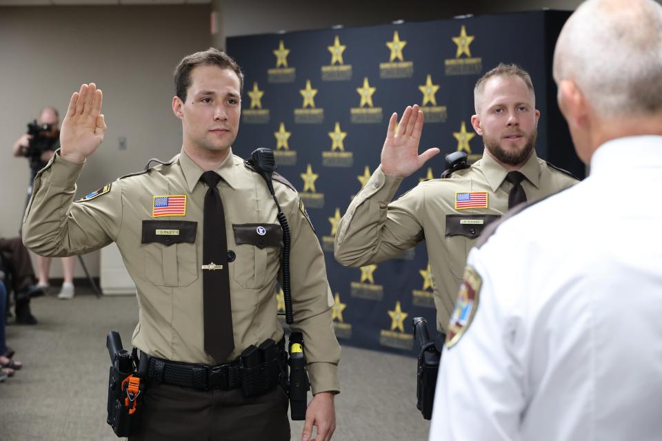 New deputies being sworn in