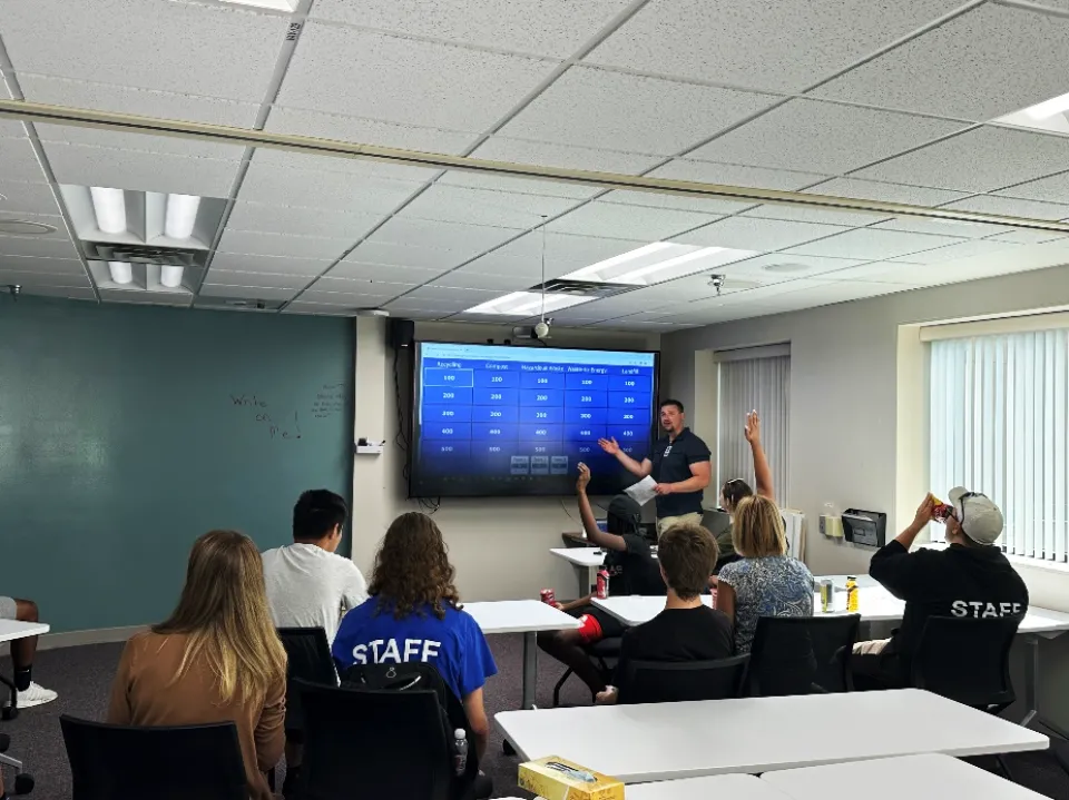 group of students playing Jeopardy