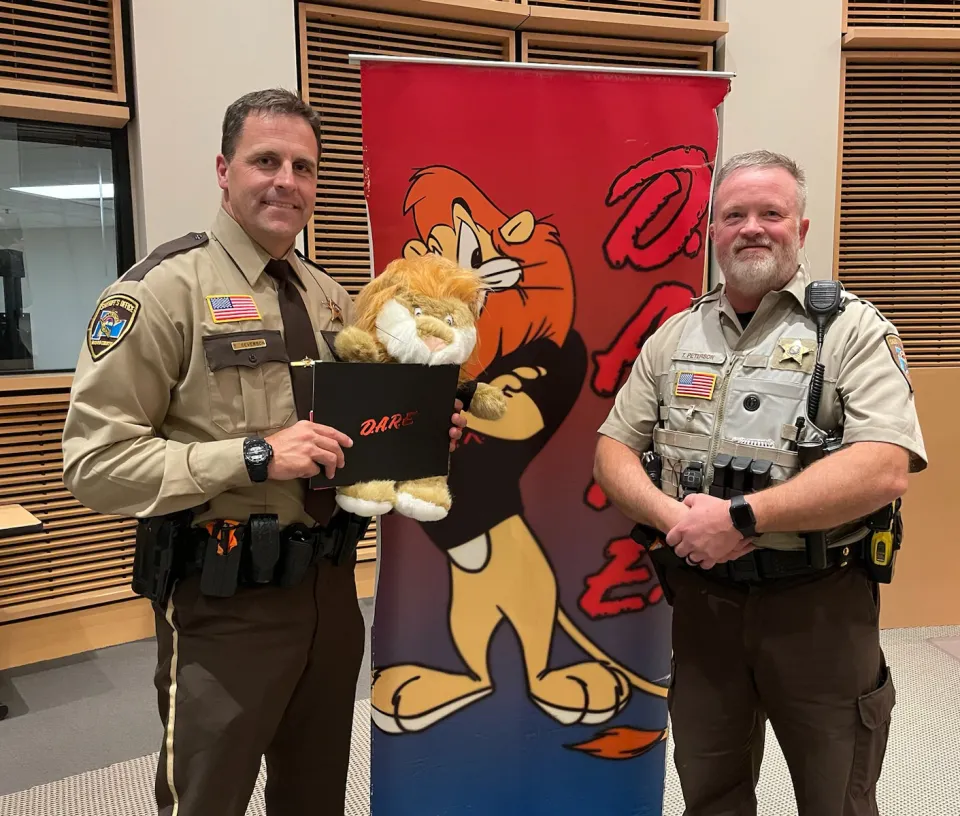 Deputy Tristan Severson and Deputy Todd Peterson