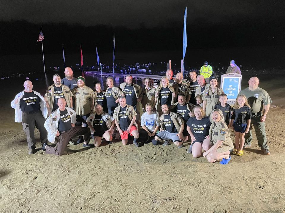 Sheriff's Office group photo before they take the polar plunge