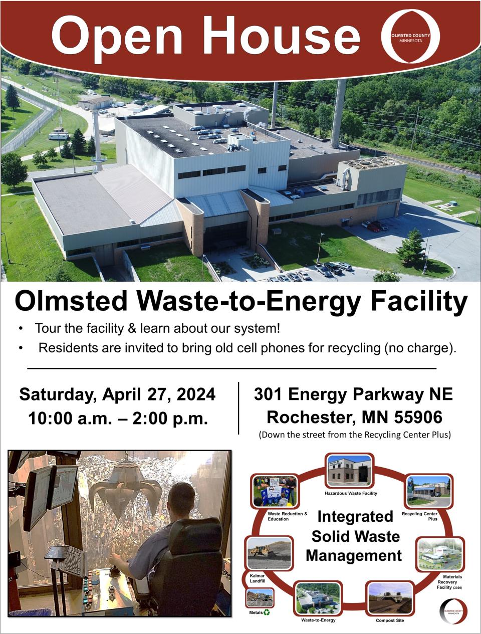 Promotion for Olmsted Waste-to-Energy Facility Open House