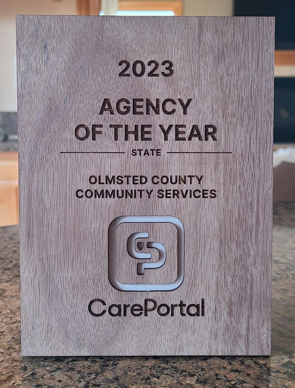 Olmsted County receives CarePortal’s 2023 Agency of the Year award