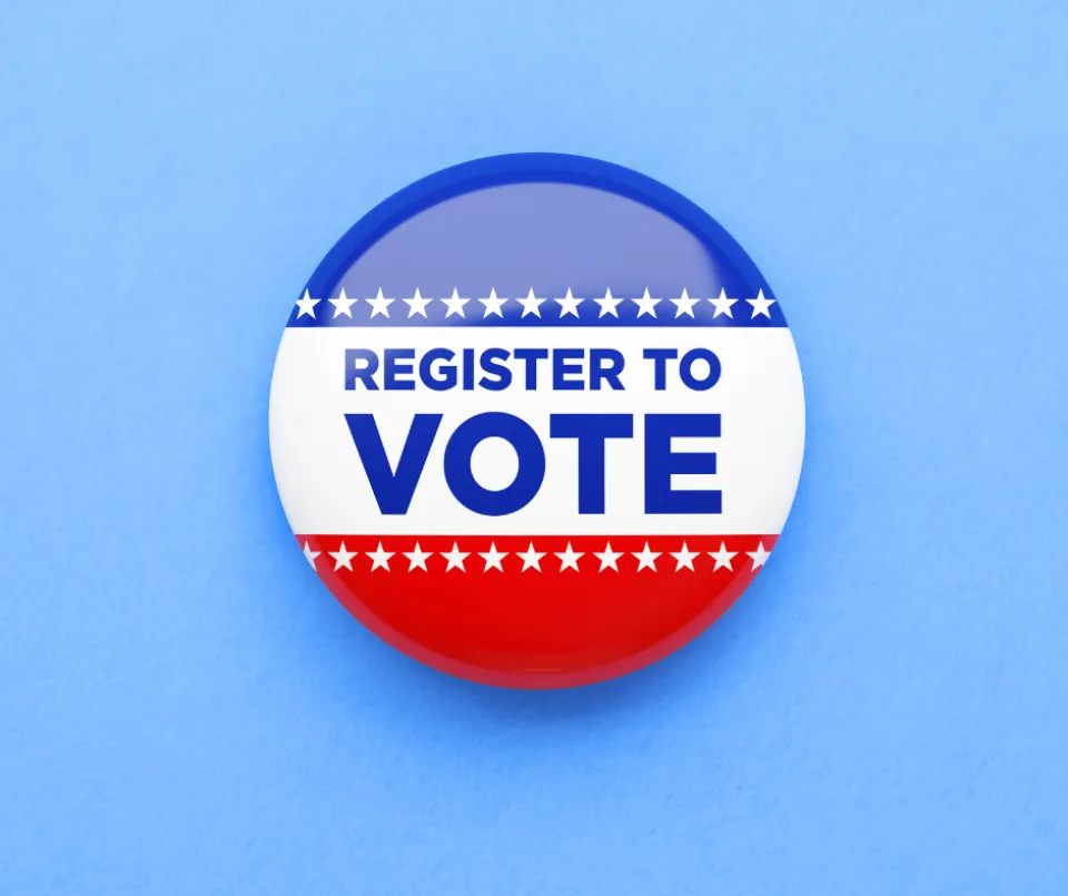 Register to Vote on a button.