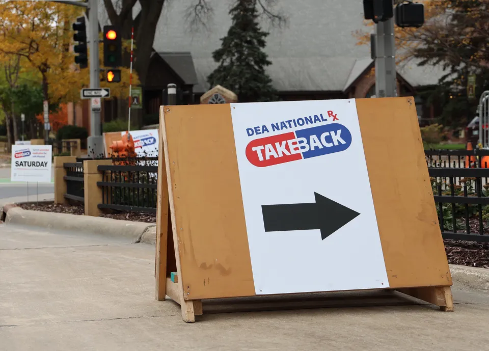 Drug Take Back Day on street