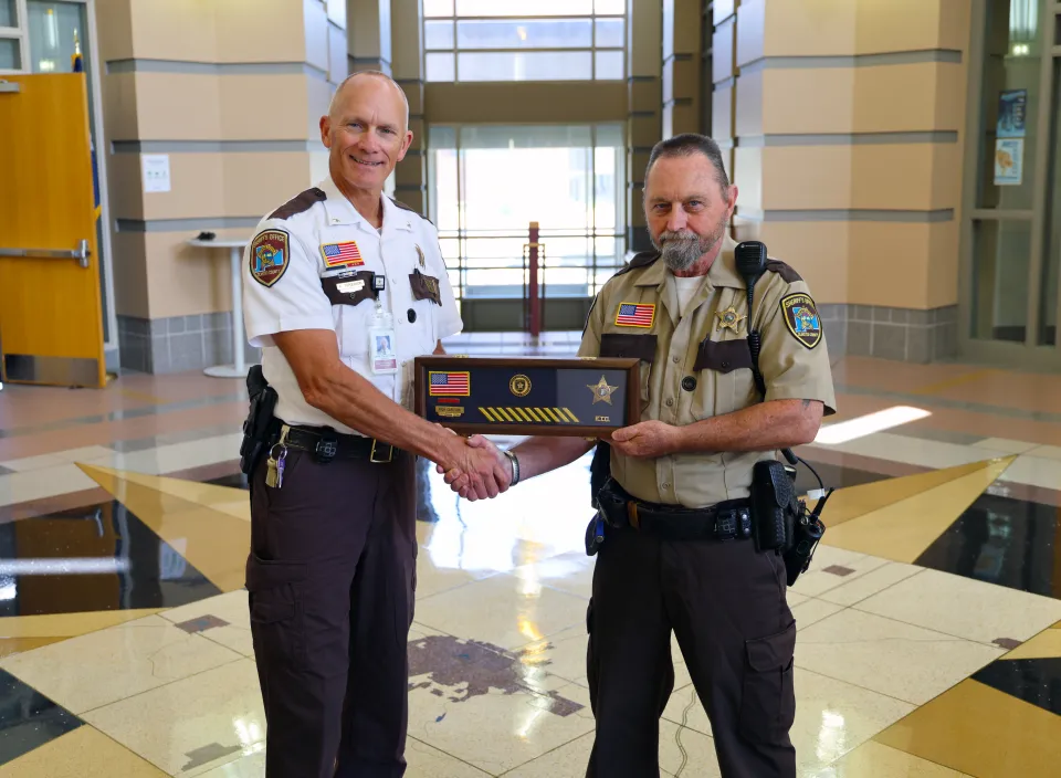 Sheriff Torgerson and Rich Carlson