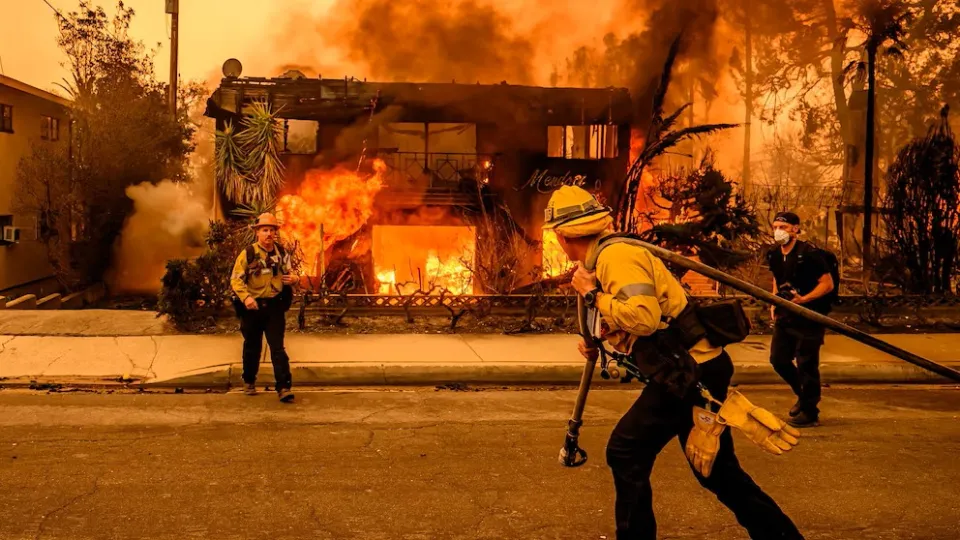 wildfire in LA