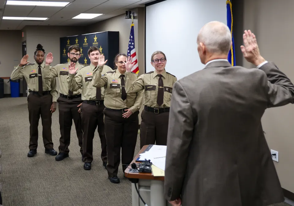 Sheriff's Office Spring Awards Program swearing in