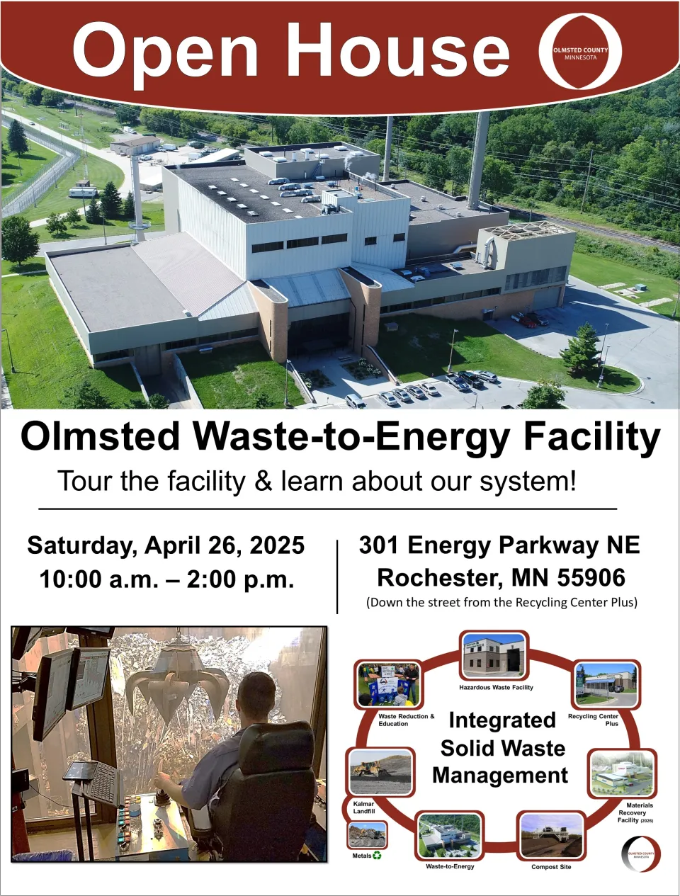 Olmsted Waste-to-Energy Facility Open House Promotional Graphic