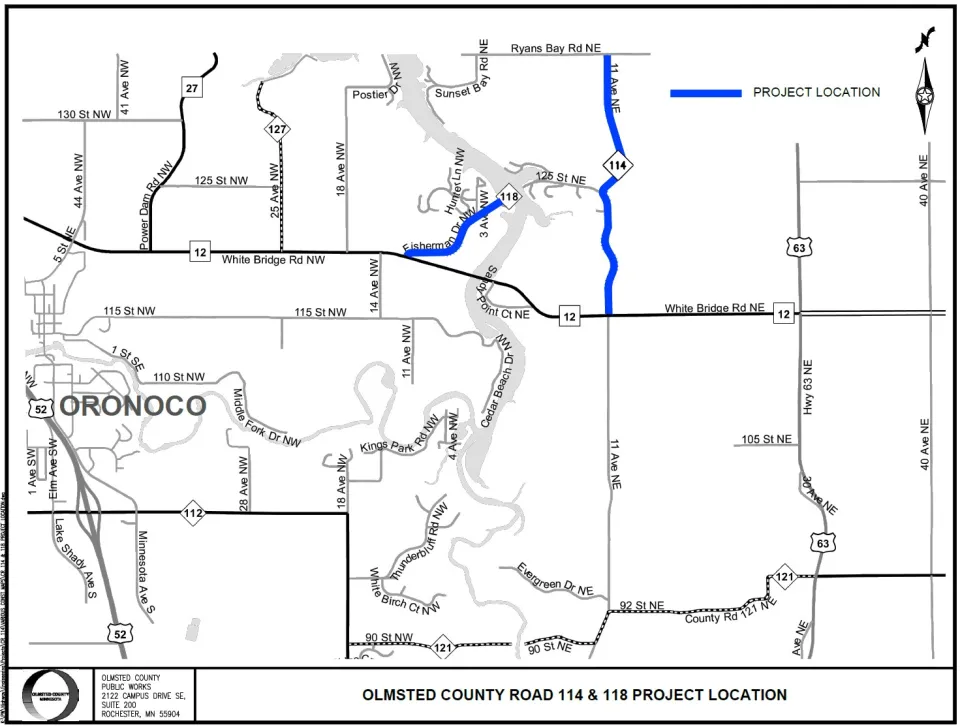 Road closure map