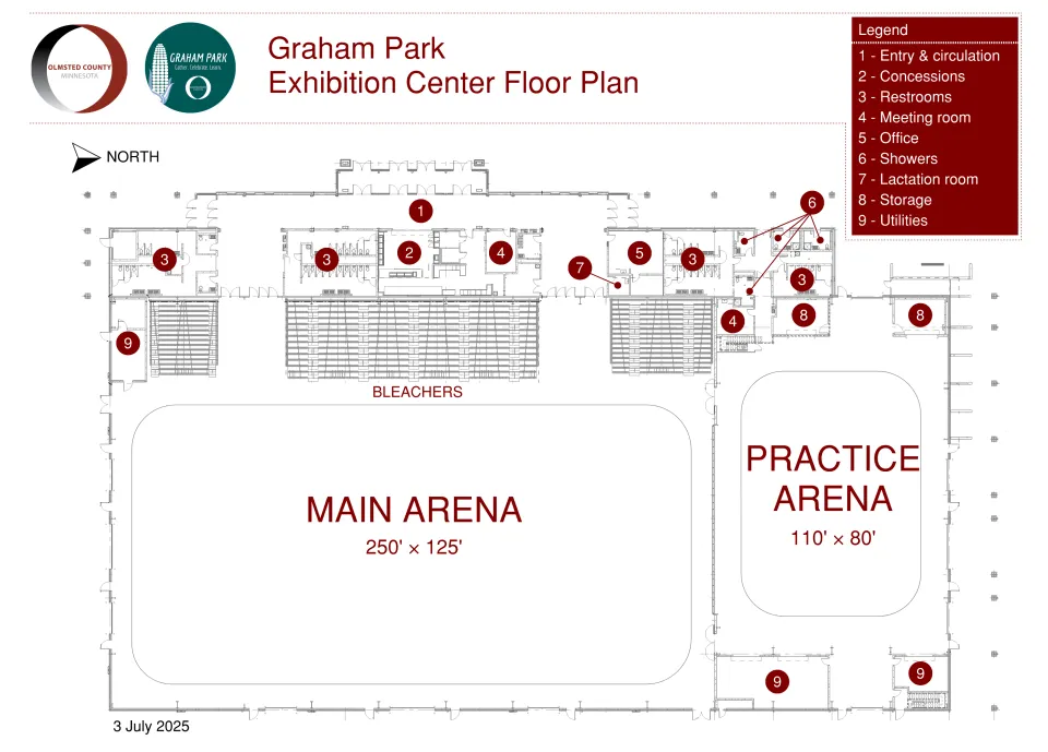 Exhibition Center floor plan