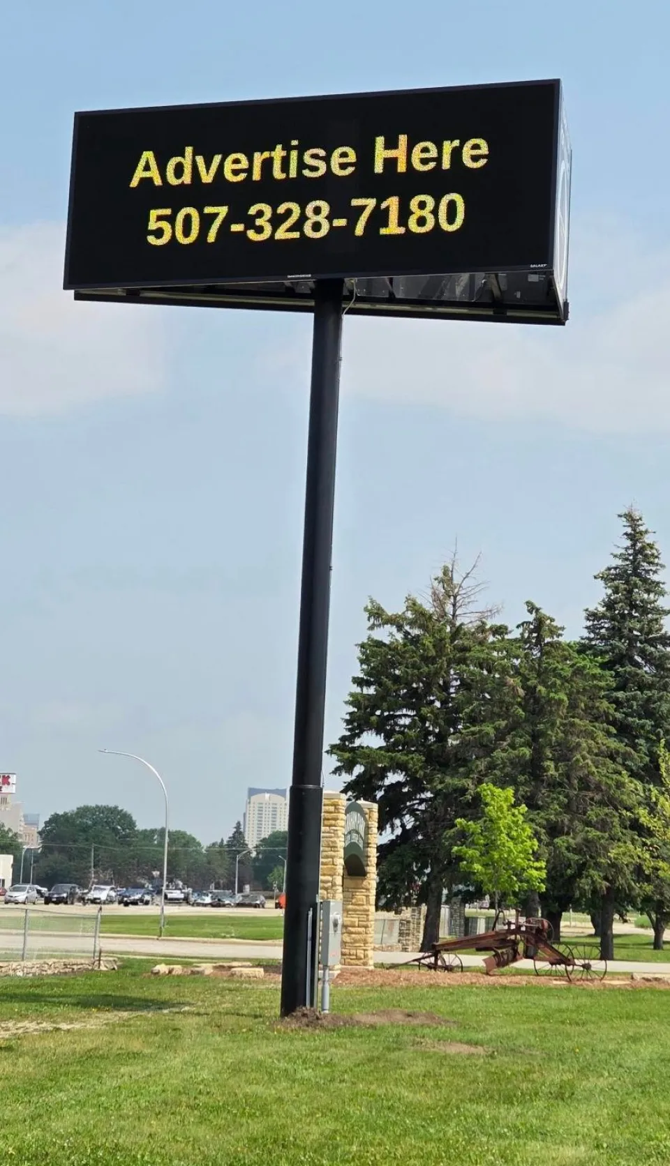 New digital display at Graham Park