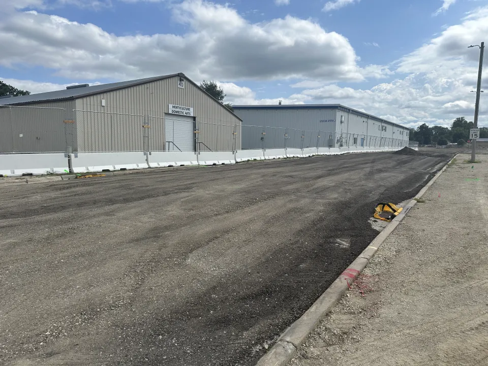 Exhibition center work site