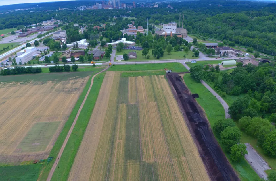 Aerial view of Energy Park 