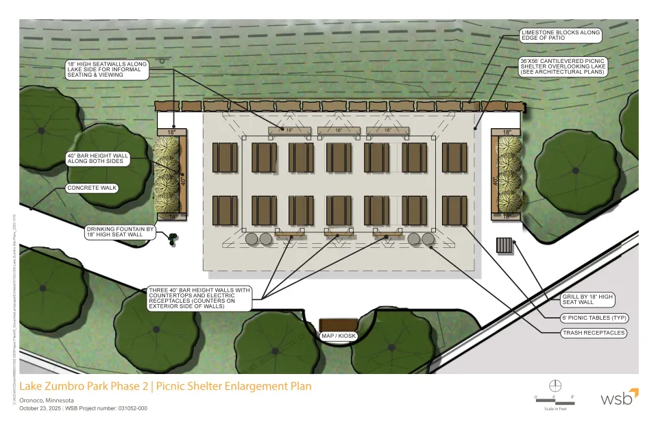 Lake Zumbro rendering of new area