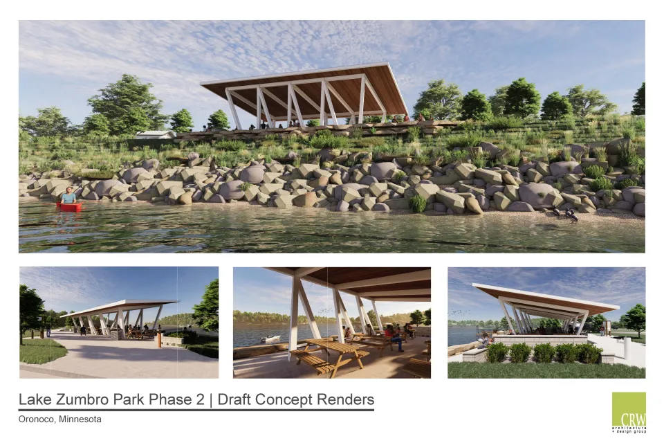 Lake Zumbro rendering of new area