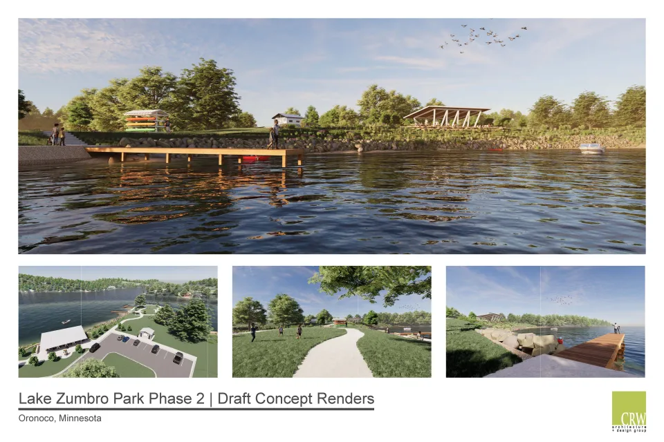 Lake Zumbro rendering of new area
