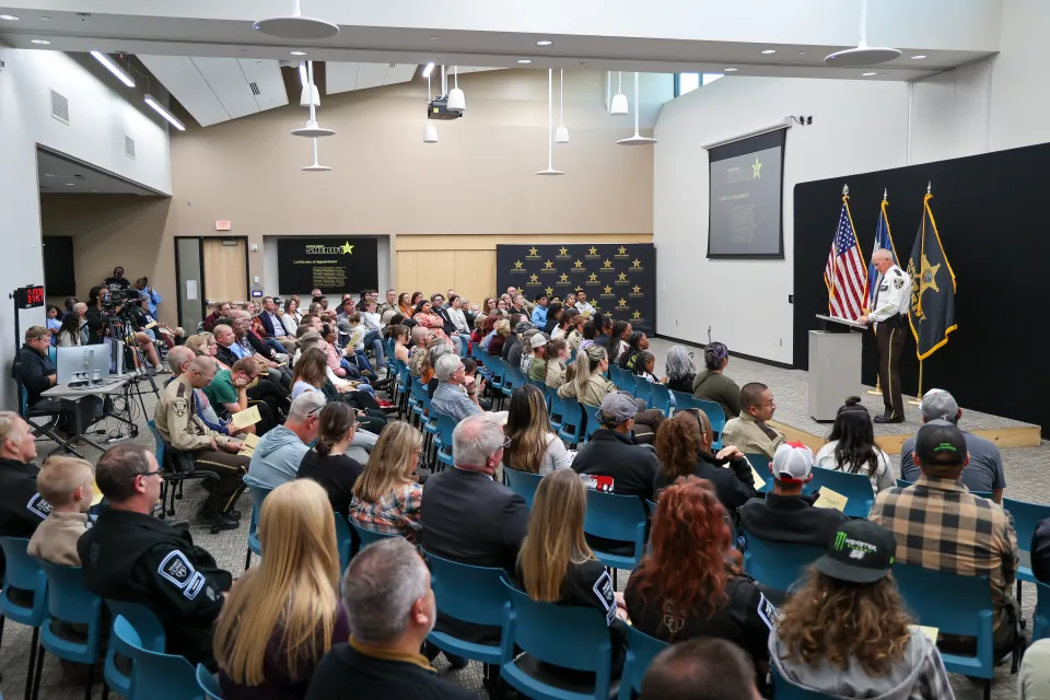 Sheriff Torgerson opens the 2025 fall awards program 