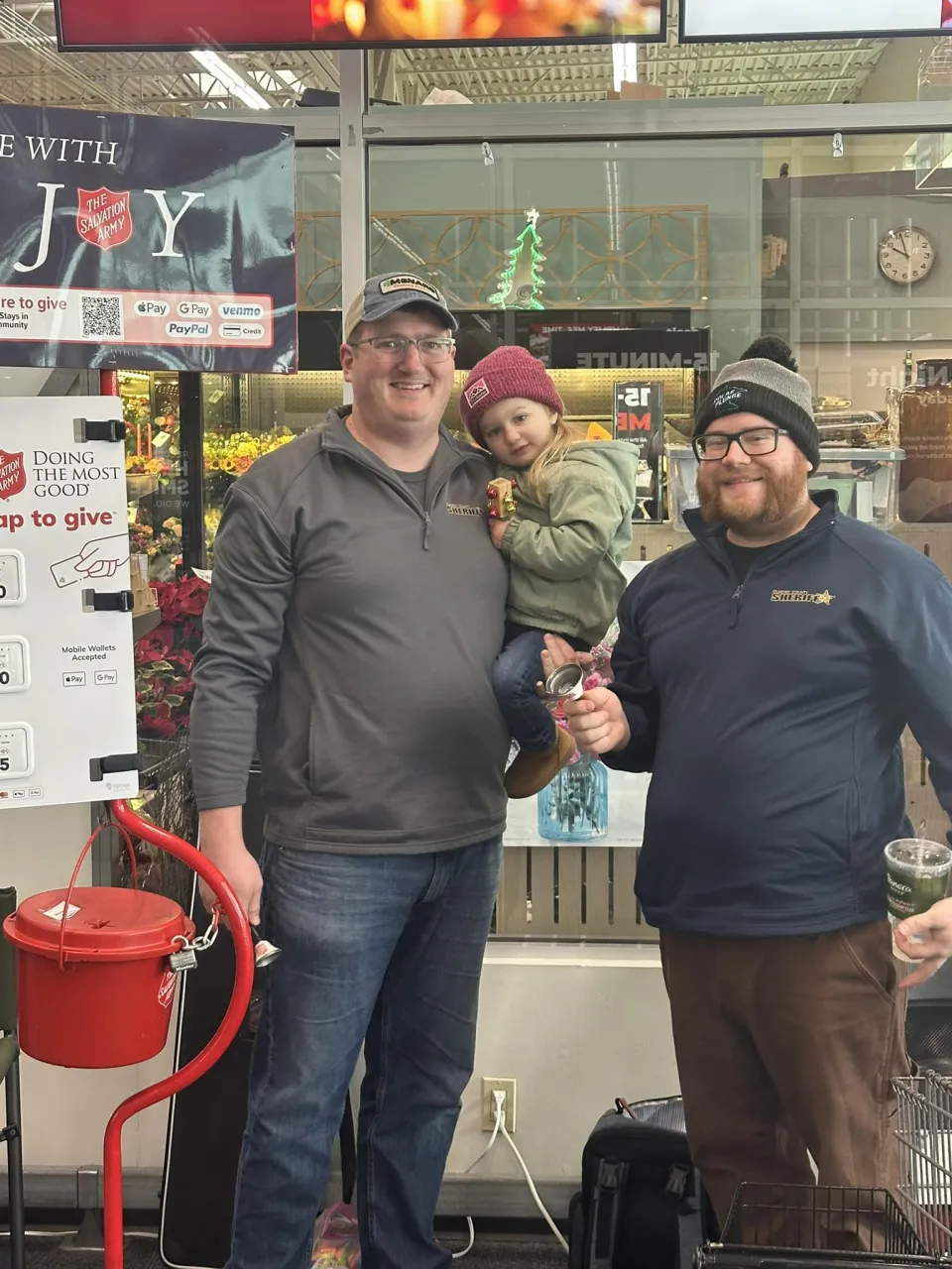 Sheriff's Office Employees Ringing Bells for the Salvation Army
