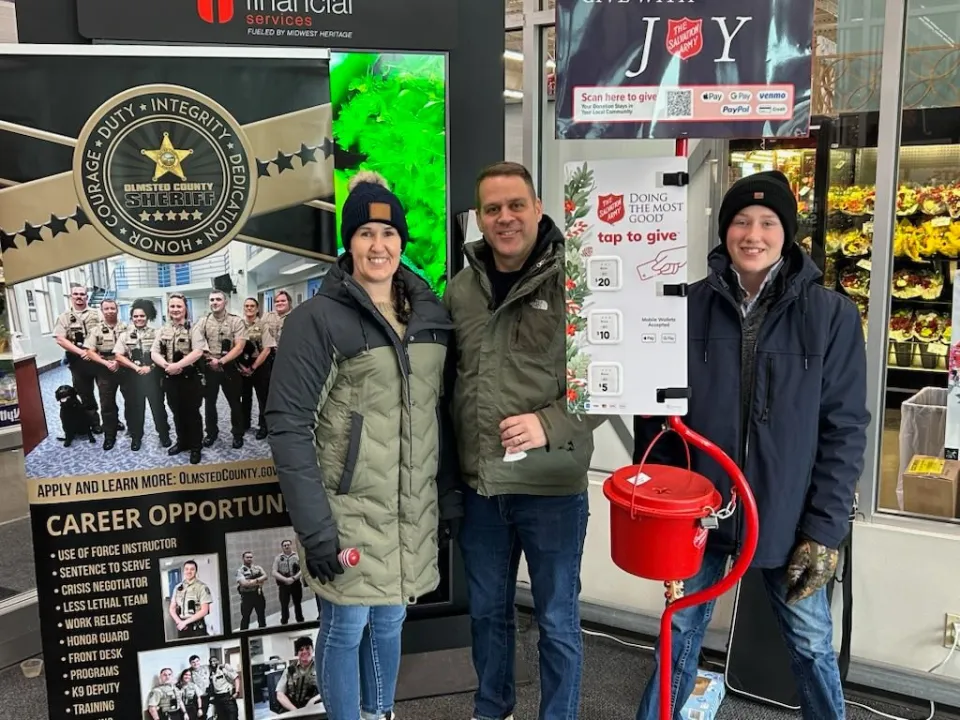 Sheriff's Office Employees Ringing Bells for the Salvation Army