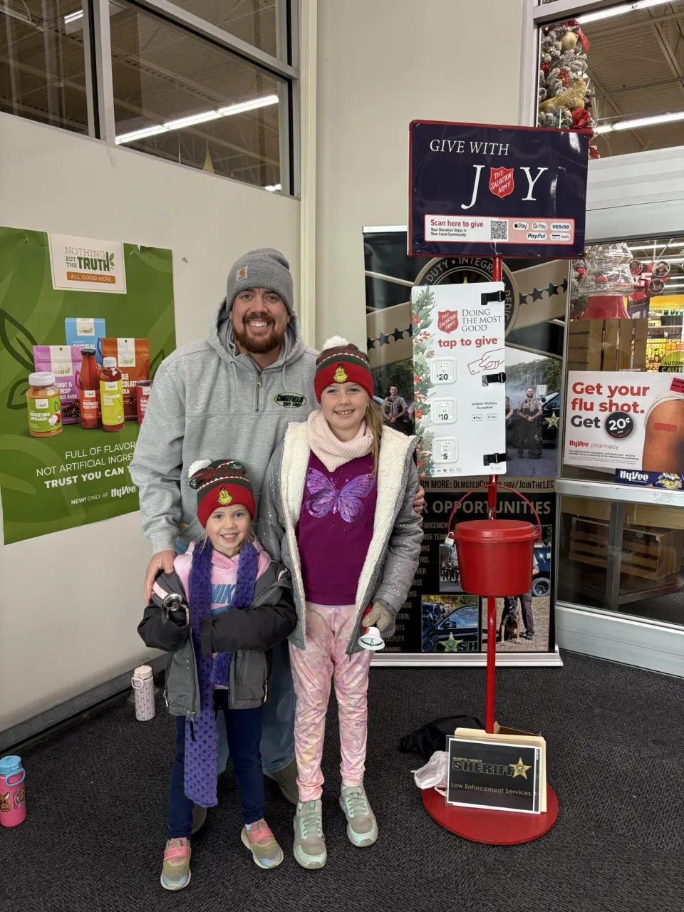 Sheriff's Office Employees Ringing Bells for the Salvation Army