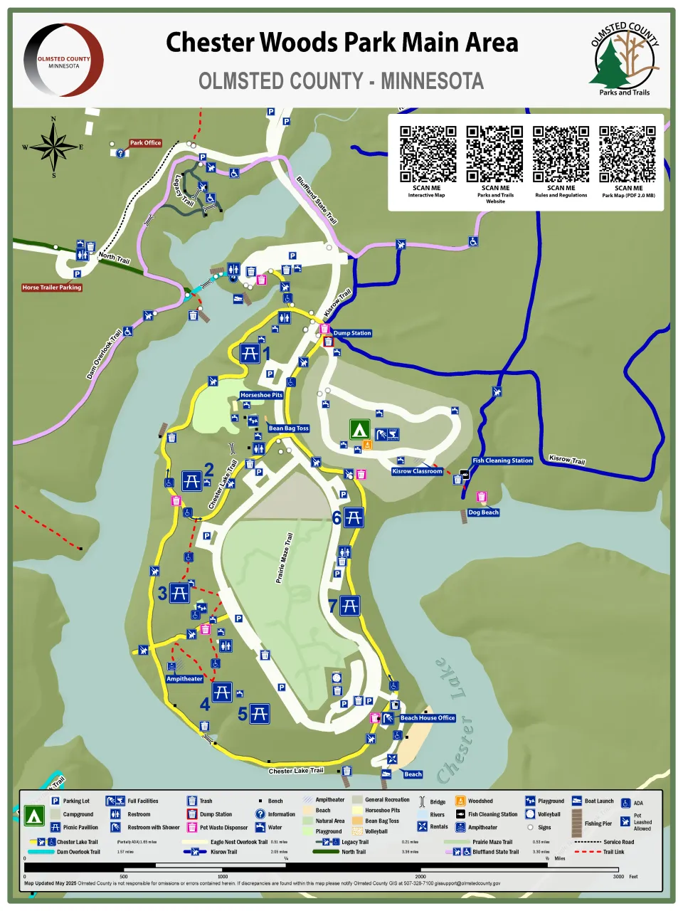 Chester Woods main park map
