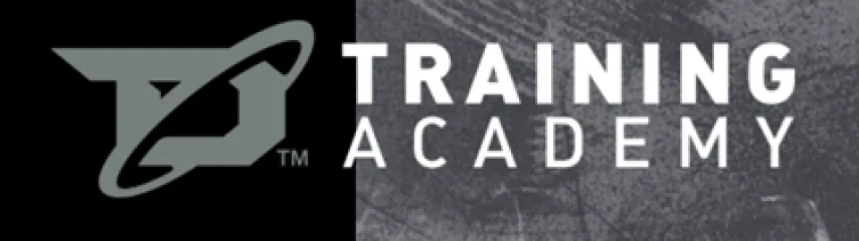 Training Academy text on a graphic