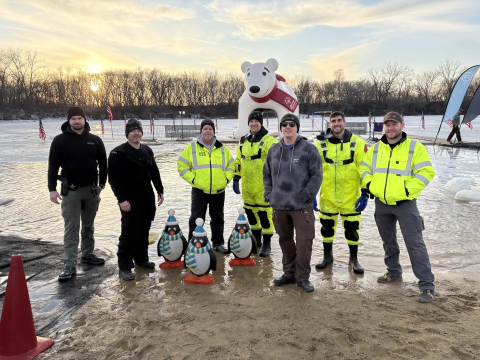 Members of the Sheriff's Office Dive Team at Polar Plunge in 2026.