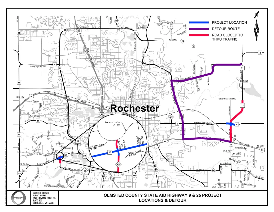 Detour map
