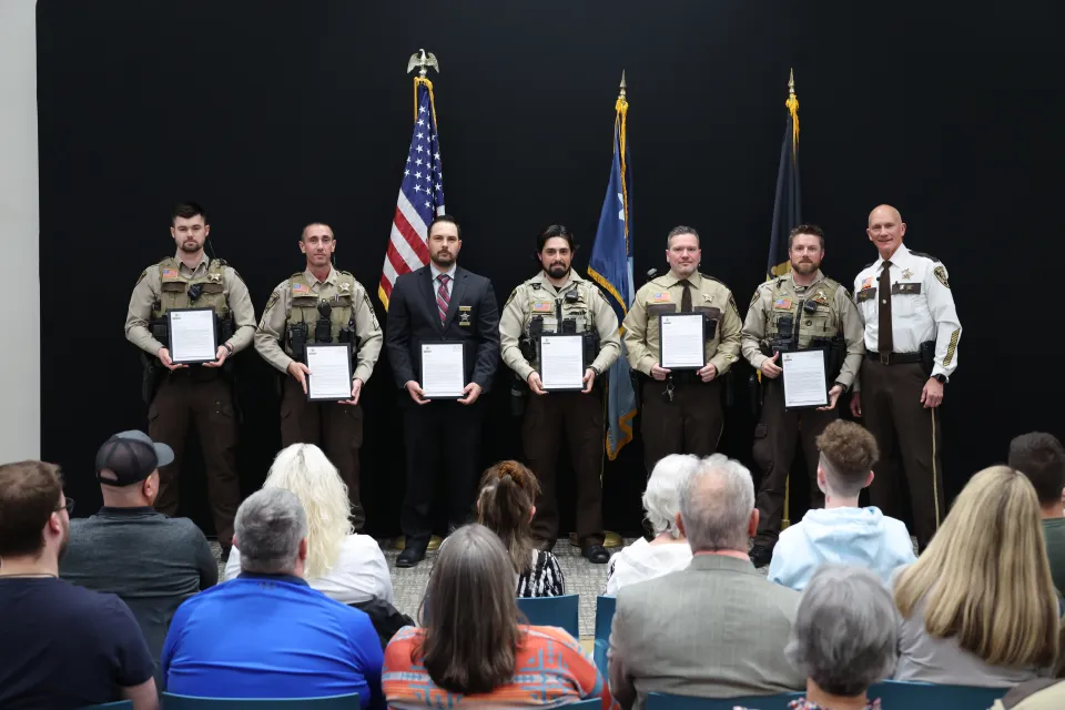 Members of the law enforcement side of the office Letters of Recognition