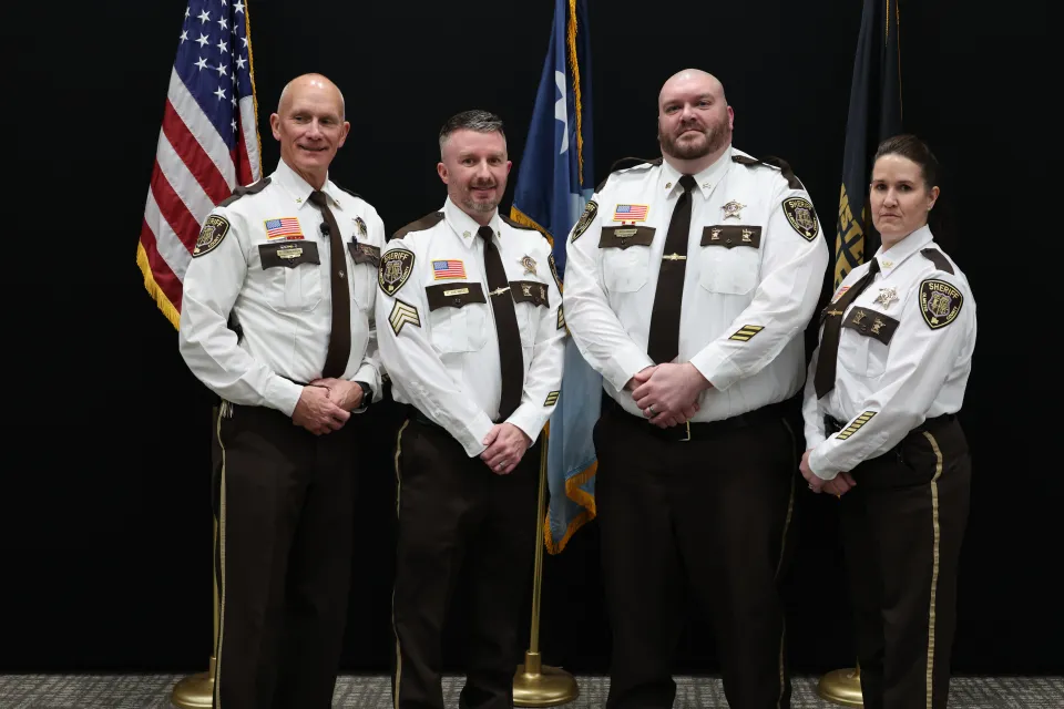 Sheriff's Office newly promoted detention sergeants 